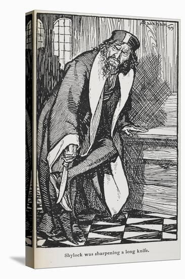 Illustration Of Shylock From the Merchant Of Venice-Arthur Rackham-Premier Image Canvas