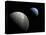 Illustration of the Gas Giant Planet Neptune and its Largest Moon Triton-Stocktrek Images-Premier Image Canvas