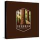 Illustration of the Sequoia National Park Emblem Icon Patch-anjar suwarno-Premier Image Canvas