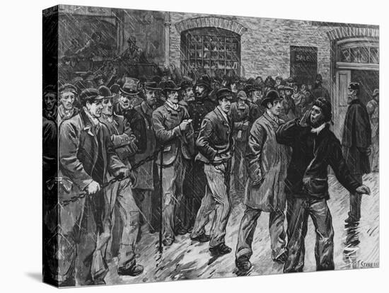 Illustration of Workers During 1886 Dockers' Strike, London-null-Premier Image Canvas