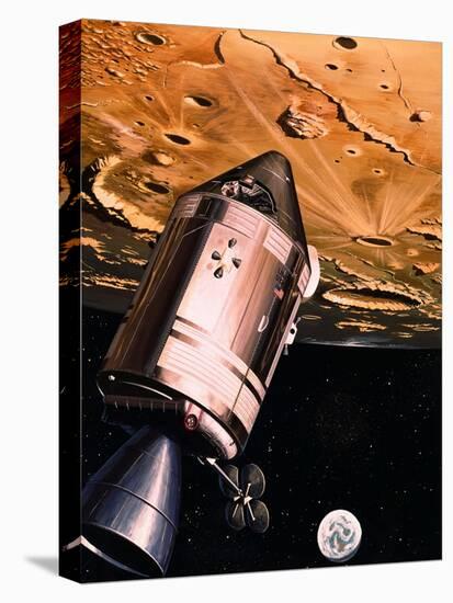 Illustration Showing Apollo 8 in Orbit-null-Premier Image Canvas