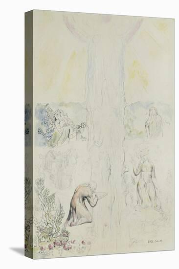 Illustrations to Dante's 'Divine Comedy', Dante in the Empyrean, Drinking at the River of Light-William Blake-Premier Image Canvas