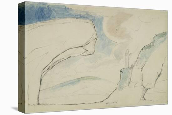 Illustrations to Dante's 'Divine Comedy', the Laborious Passage Along the Rocks-William Blake-Premier Image Canvas