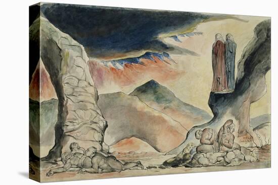 Illustrations to Dante's 'Divine Comedy', the Pit of Disease: the Falsifiers-William Blake-Premier Image Canvas