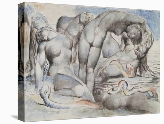 Illustrations to Dante's 'Divine Comedy', the Punishment of the Thieves-William Blake-Premier Image Canvas