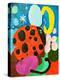 Image of Ladybug and a Butterfly-Dmitriip-Stretched Canvas