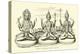 Images of Brahma, Vishnu, and Siva-null-Premier Image Canvas