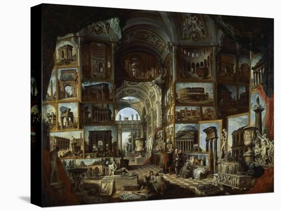 Imaginary Gallery of Views of Ancient Rome, Ca 1756-Giovanni Paolo Pannini-Premier Image Canvas