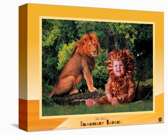 Imaginary Safari, Lion-Tom Arma-Stretched Canvas