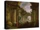 Imaginary View of the Grand Gallery of the Louvre in Ruins, 1796-Hubert Robert-Premier Image Canvas