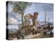 Imaginary View: Port with Ruins and Waterfall-Giuseppe Bernardino Bison-Premier Image Canvas