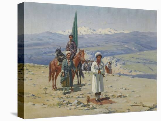 Imam Shamil in the Caucasus-Richard Karl Sommer-Premier Image Canvas