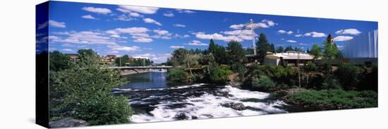 Imax Theater with Spokane Falls, Spokane, Washington State, USA-null-Stretched Canvas