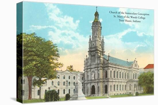 Immaculate Conception Church, Terre Haute, Indiana-null-Stretched Canvas