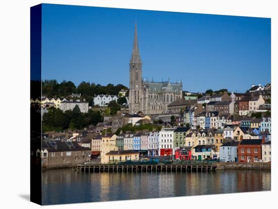 Immigrant Embarkation Harbour, Terraced Houses and St Colman's Cathedral, Cobh, Ireland-null-Premier Image Canvas
