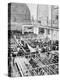 Immigrants Waiting in the Registration Hall on Ellis Island, New York, 1910-null-Premier Image Canvas