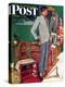 "Imperfect Fit" Saturday Evening Post Cover, December 15,1945-Norman Rockwell-Premier Image Canvas