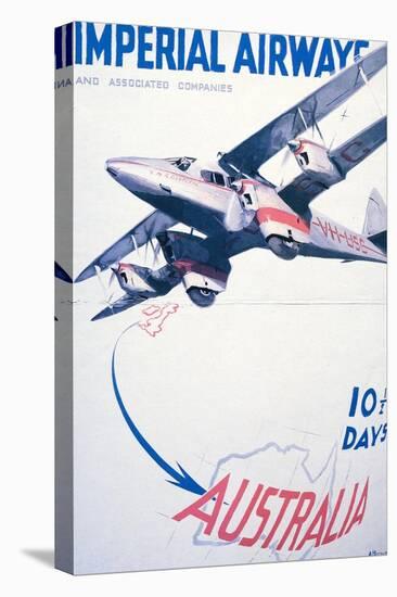 Imperial Airways to Australia Poster-null-Premier Image Canvas