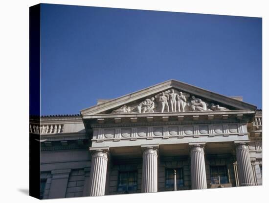 Imperial Washington Portfolio, DC Views, 1952: Commerce Department Building Facade Detail-Walker Evans-Premier Image Canvas