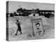 Imposing Sign Placed on Beach by Defending Troops, Copied from Article on George Orwell's 1984-Francis Miller-Premier Image Canvas