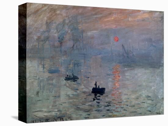 Impression, Sunrise, 1872-Claude Monet-Stretched Canvas