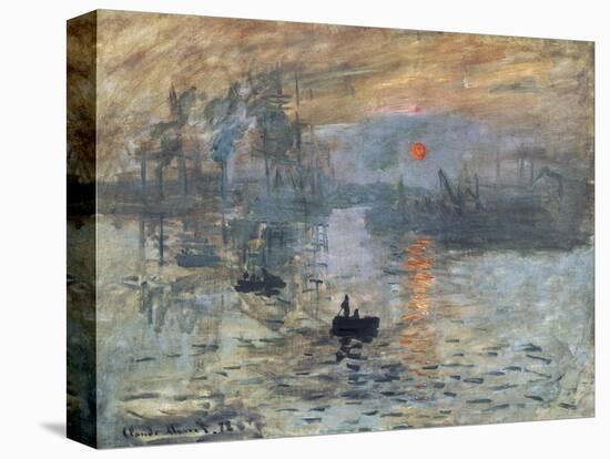 Impression, Sunrise-Claude Monet-Stretched Canvas