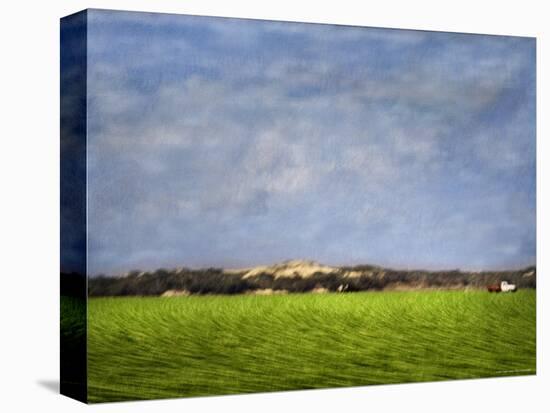 Impressionistic Harvest Field and Truck-Robert Cattan-Premier Image Canvas