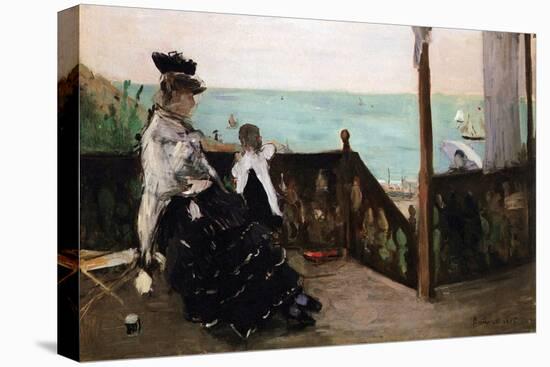 In a Villa on the Beach-Berthe Morisot-Stretched Canvas