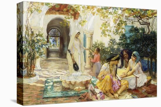 In a Village at El Biar, Algiers-Frederick Arthur Bridgman-Premier Image Canvas