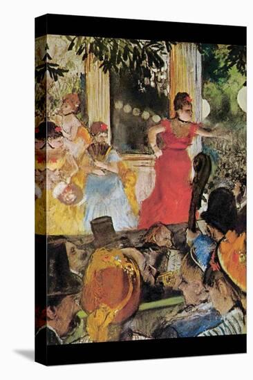 In Concert Cafe (Les Ambassadeurs)-Edgar Degas-Stretched Canvas