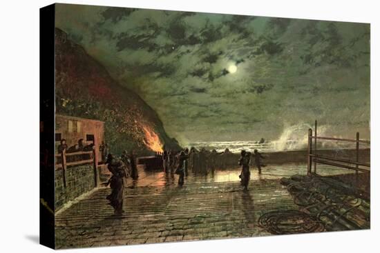 In Peril (The Harbour Flare) 1879-John Atkinson Grimshaw-Premier Image Canvas