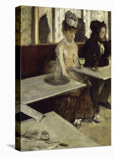 In the Cafe, 1873-Edgar Degas-Stretched Canvas