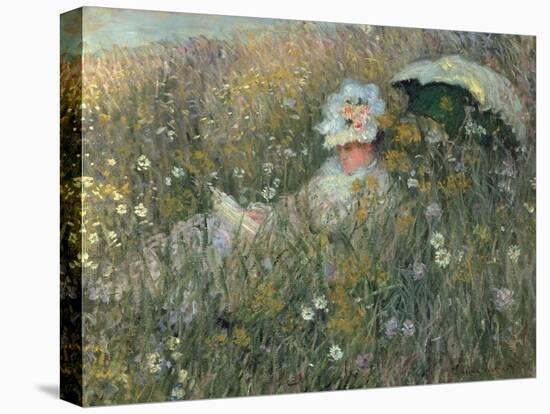 In the Flowering Meadow (Dans La Prairie), 1876-Claude Monet-Premier Image Canvas
