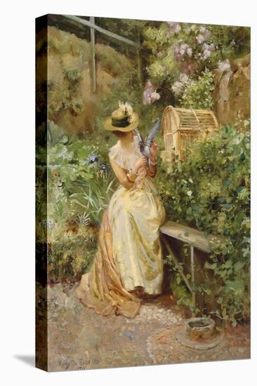 In the Garden, 1892 (Oil on Canvas)-Robert Payton Reid-Premier Image Canvas