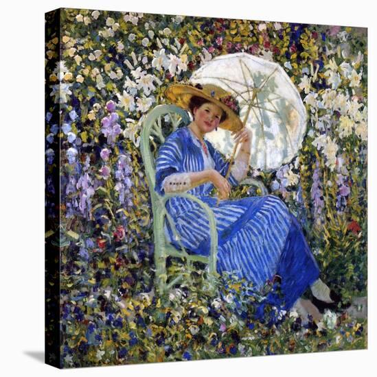 In the Garden, C.1910-11-Frederick Carl Frieseke-Premier Image Canvas