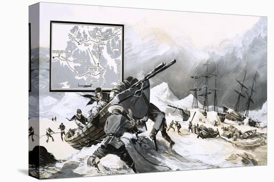 In the Ice For over Two Years, John Franklin's Men Abandoned Their Ship and Set Out on Foot-Gerry Wood-Premier Image Canvas