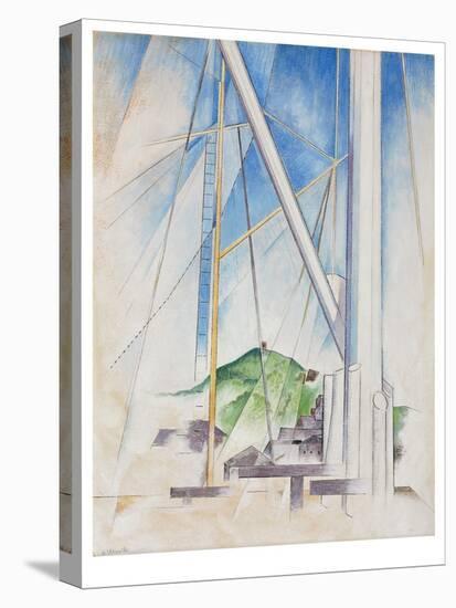 In the Key of Blue, C.1919 (Tempera & Pencil on Board)-Charles Demuth-Premier Image Canvas