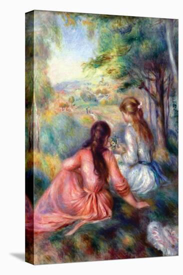 In The Meadow-Pierre-Auguste Renoir-Stretched Canvas