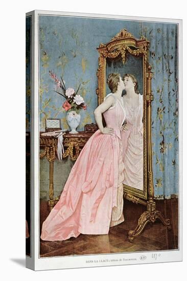 In the Mirror, 1890-Auguste Toulmouche-Premier Image Canvas