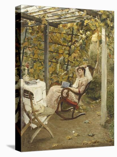 In the Pergola. 1894-Oscar Bluhm-Premier Image Canvas