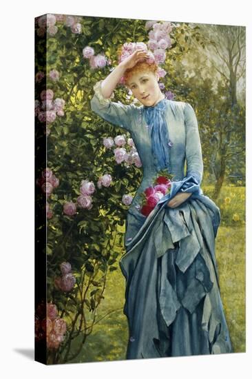 In the Rose Garden-Edward Killingworth Johnson-Premier Image Canvas