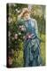 In the Rose Garden-Edward Killingworth Johnson-Premier Image Canvas