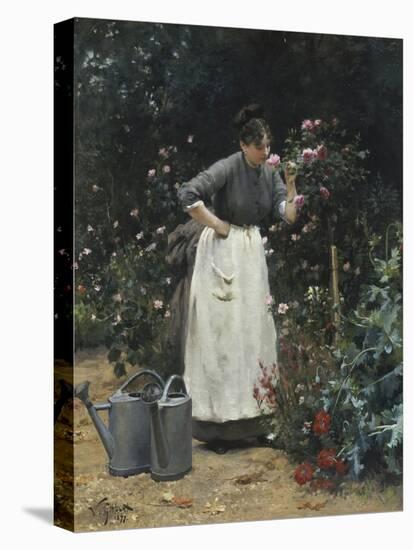 In the Rose Garden-Victor Gilbert-Premier Image Canvas