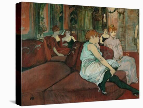 In the Salon at Rue Des Moulins, 1894-Henri de Toulouse-Lautrec-Premier Image Canvas