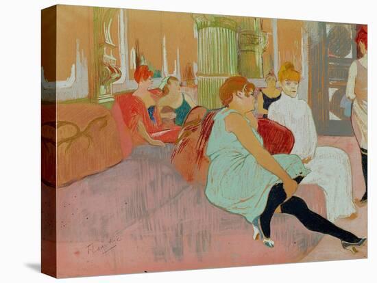 In the Salon at the Rue des Moulins, 1894-Henri de Toulouse-Lautrec-Premier Image Canvas
