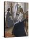 In the Studio; Anna Ancher, the Artist's Wife Painting-Michael Peter Ancher-Premier Image Canvas