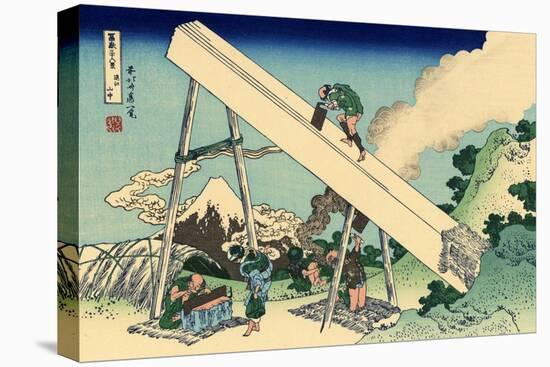 In the Totomi Mountains, c.1830-Katsushika Hokusai-Premier Image Canvas