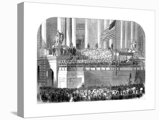 Inauguration of President Lincoln, Washington Dc, 4 March 1861-null-Premier Image Canvas