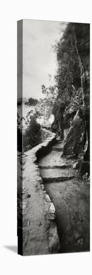 Inca Trail at the Mountainside, Machu Picchu, Cusco Region, Peru-null-Premier Image Canvas