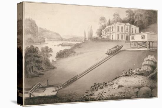 Incline Boat Carried to an Upper Canal Level, 1797-Robert Fulton-Premier Image Canvas